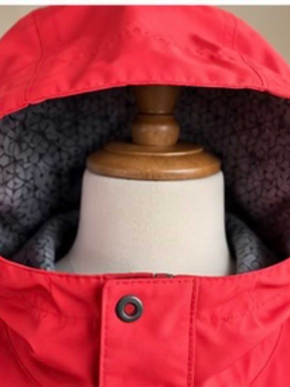 Columbia Staydry Waterproof Rain Jacket XL Altered Sleeves Red Pit Zips - Picture 4 of 12